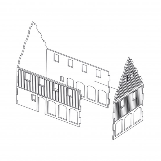 Holz-Umgebindehaus mit Miniaturstern