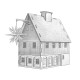 Holz-Umgebindehaus mit Miniaturstern
