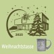 Weihnachtstasse, grün mit Manufaktur