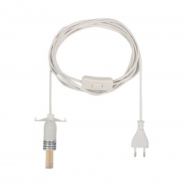Kabel fr Innensterne - mit LED, 4m kaltwei