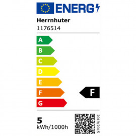 Kabel fr Innensterne - mit LED, 6m kaltwei