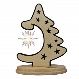 Holz-Tannenb�umchen mit Miniaturstern